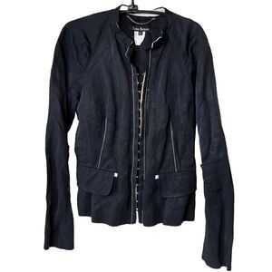 LIDA BADAY Black Long Sleeve Hook Front Jacket
